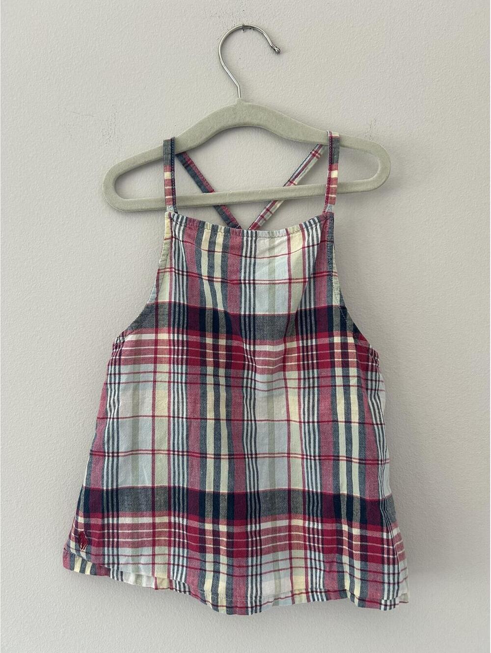 Ralph Lauren Plaid Tank Top with Adjustable Straps Girls Size 5